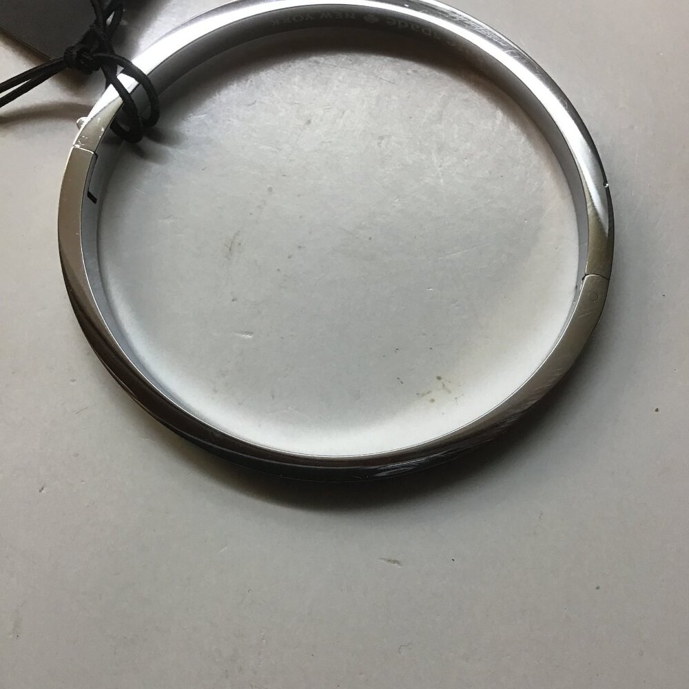 Kate Spade New Blue Enamel Hinged Bangle Bracelet - Picture 2 of 3